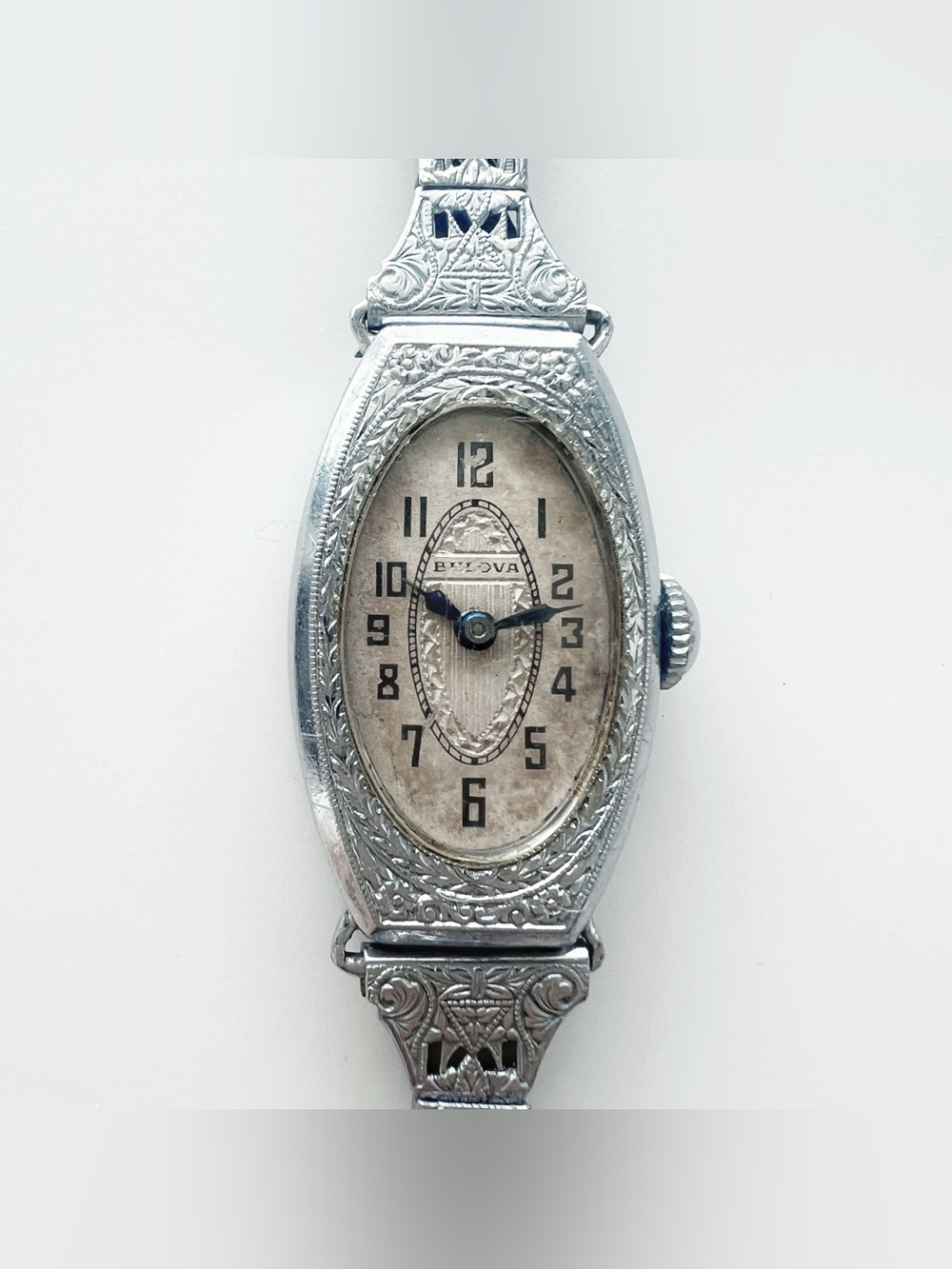 1920s antique Bulova Dauphine watch case extra strap vintage ladies art deco - Picture 3 of 12
